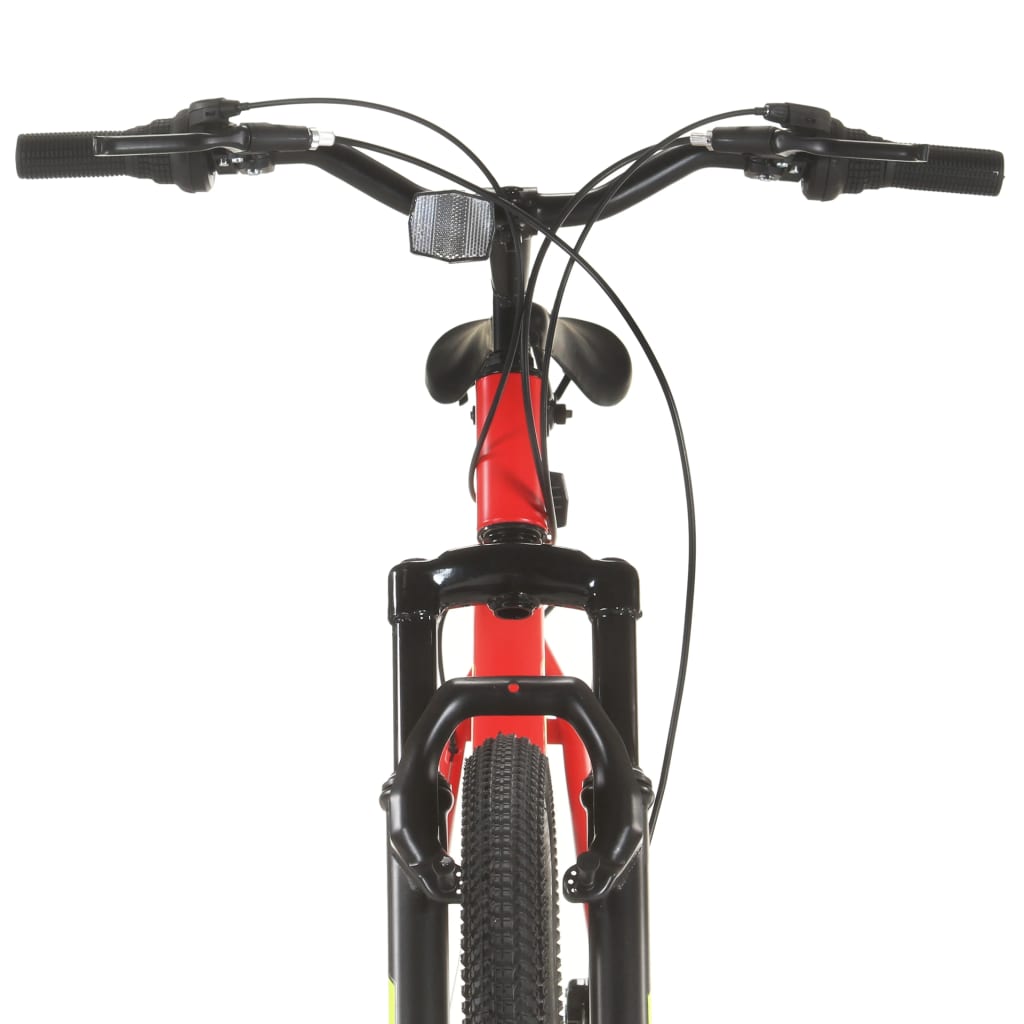 mountainbike 21 gear 27,5 tommer hjul 42 cm rød