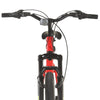 mountainbike 21 gear 27,5 tommer hjul 42 cm rød