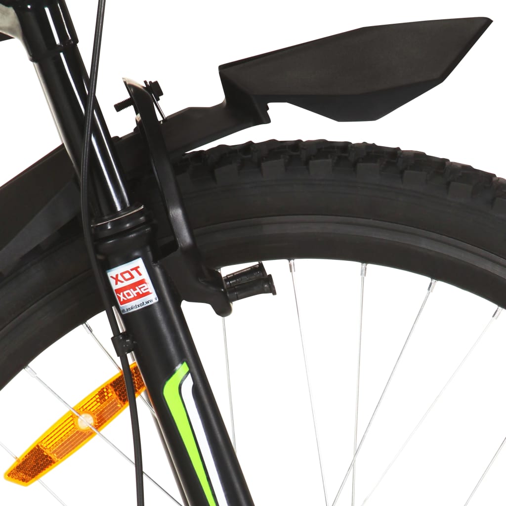 mountainbike 21 gear 26 tommer hjul 36 cm rød
