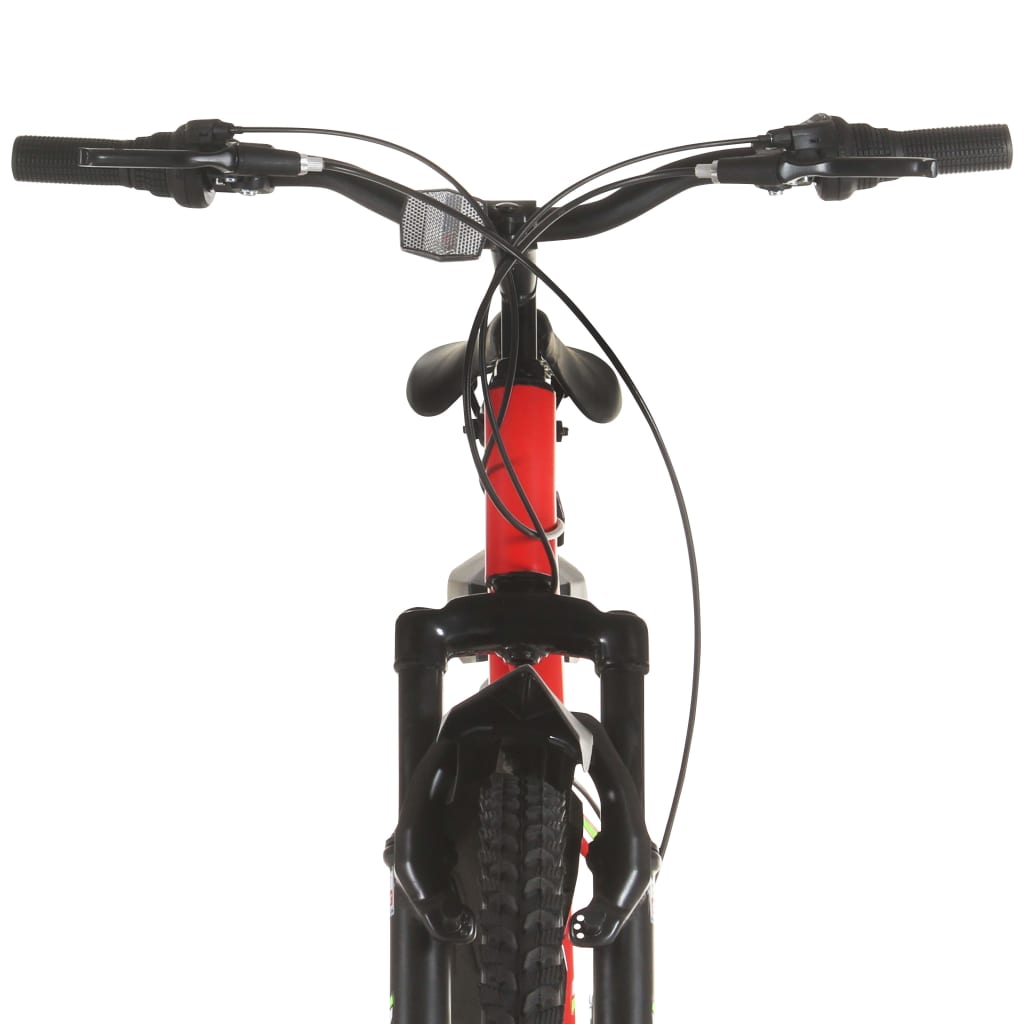 mountainbike 21 gear 26 tommer hjul 36 cm rød