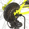mountainbike 21 gear 26 tommer hjul 49 cm rød