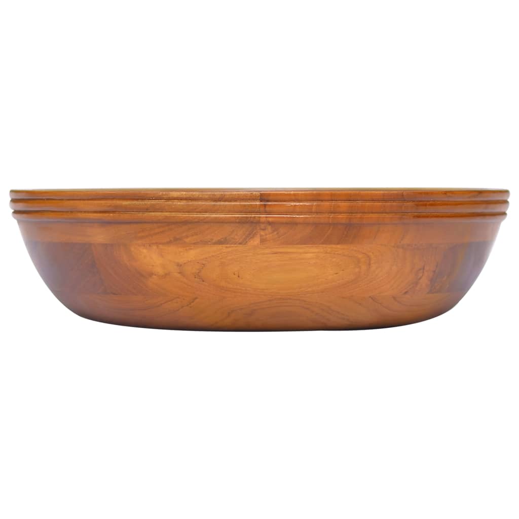 håndvask Φ40x10 cm massivt teaktræ
