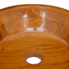 håndvask Φ40x10 cm massivt teaktræ