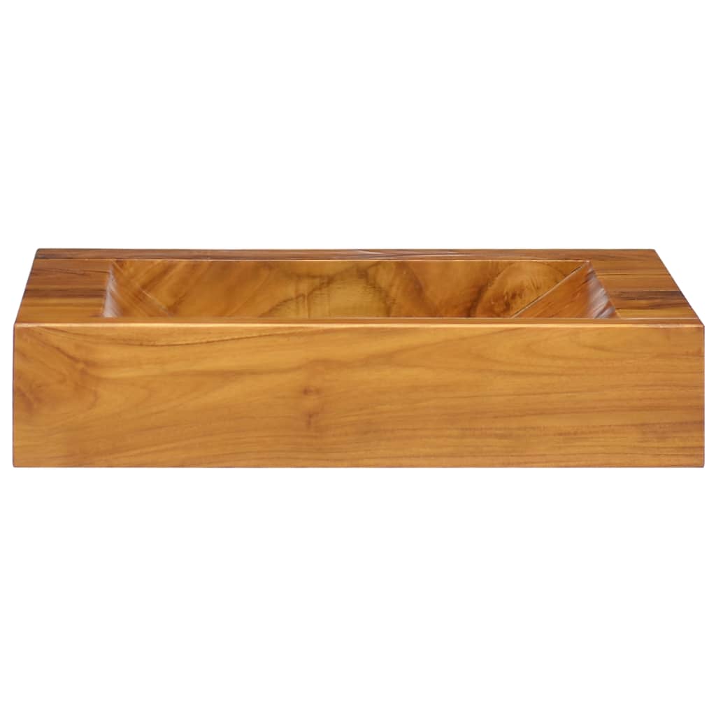 håndvask 50x35x10 cm massivt teaktræ
