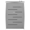dobbelt skraldespandsskjuler 138x77,5x112,5 cm rustfrit stål