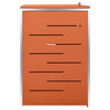 firedobbelt skraldespandsskjuler 276,5x77,5x112,5 rustfrit stål