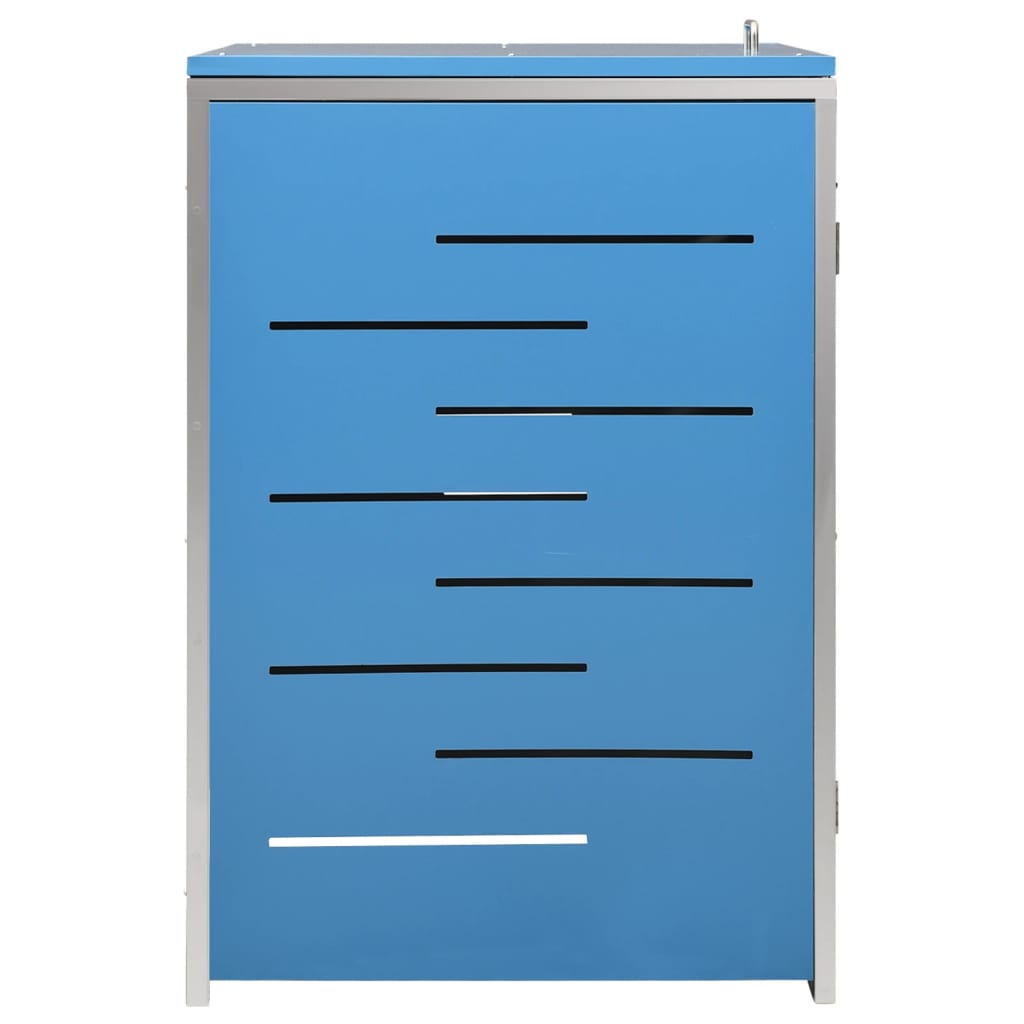 enkelt skraldespandsskjuler 69x77,5x112,5 cm rustfrit stål