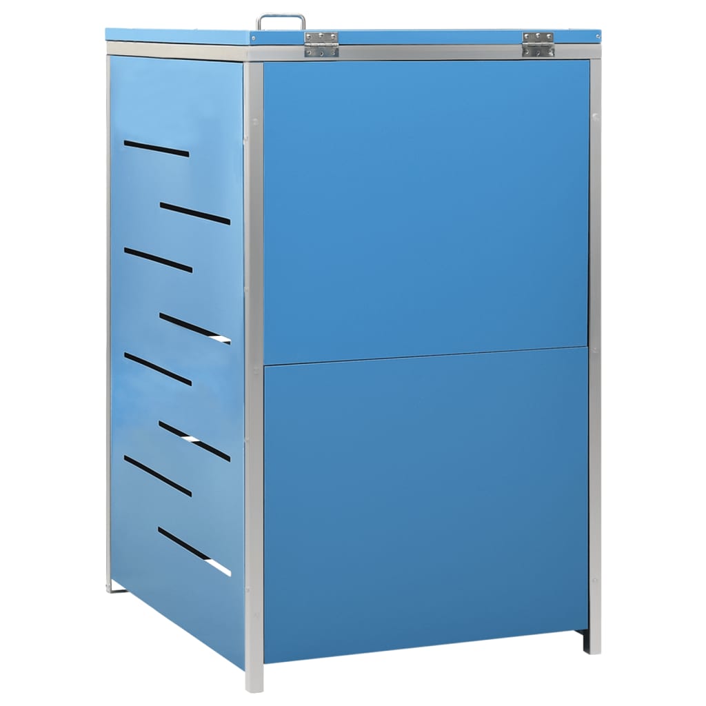 enkelt skraldespandsskjuler 69x77,5x112,5 cm rustfrit stål
