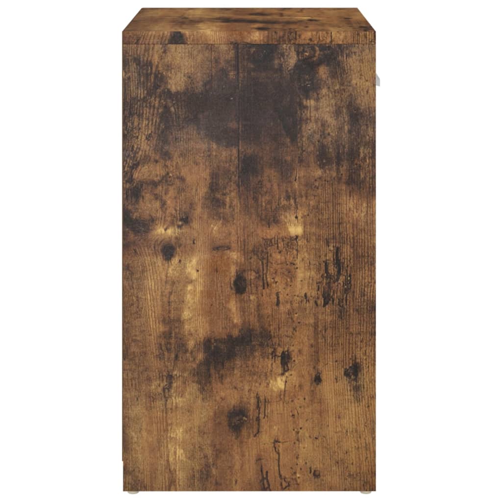 skobænk 94,5x31x57 cm konstrueret træ røget eg