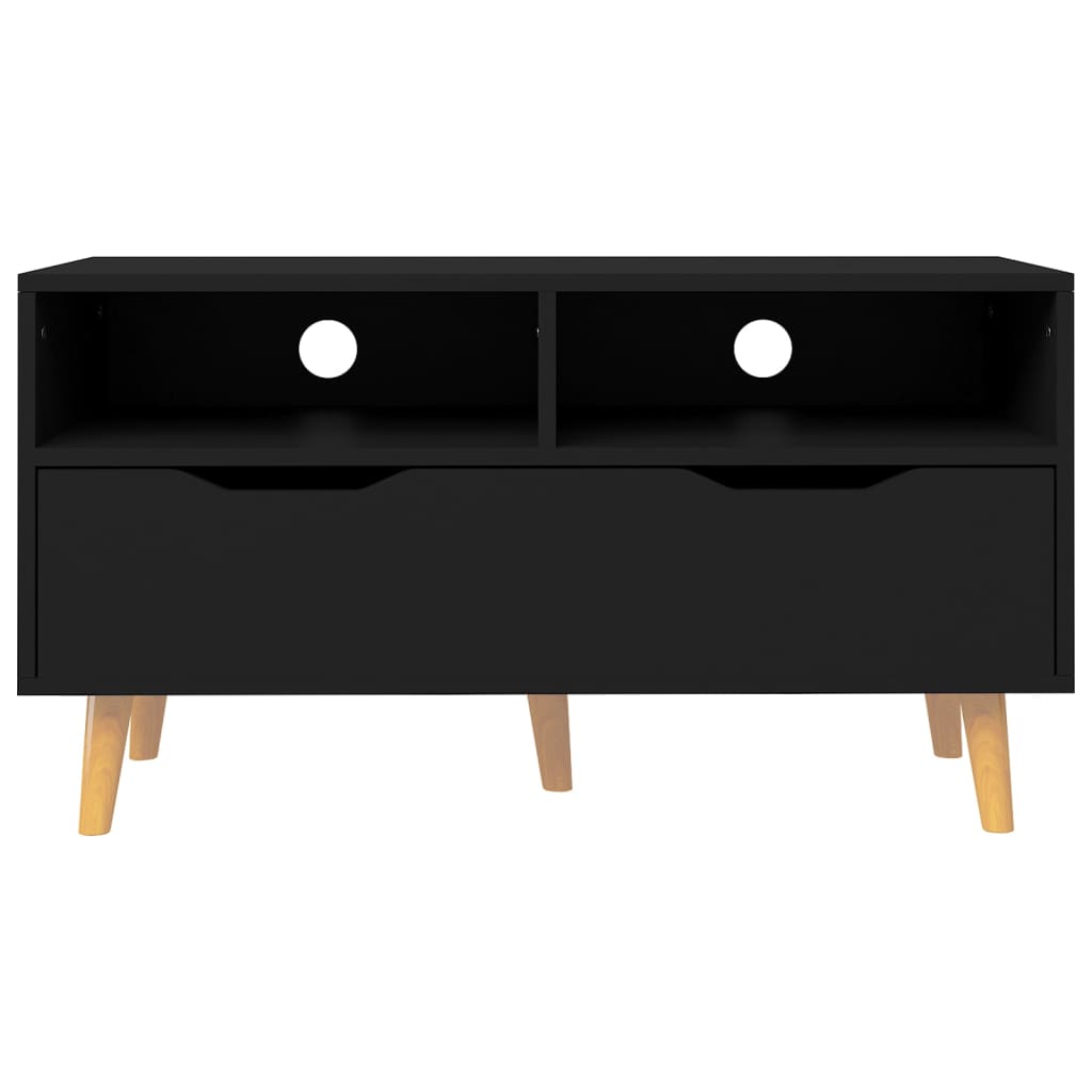 tv-bord 90x40x48,5 cm konstrueret træ sort