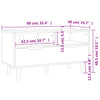 tv-bord 90x40x48,5 cm konstrueret træ sort