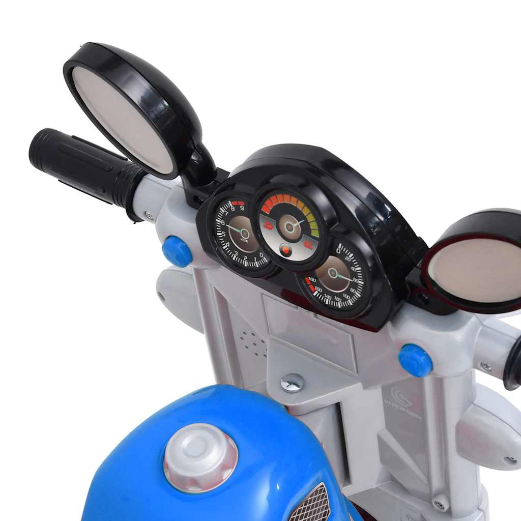 trehjulet børnecykel blå