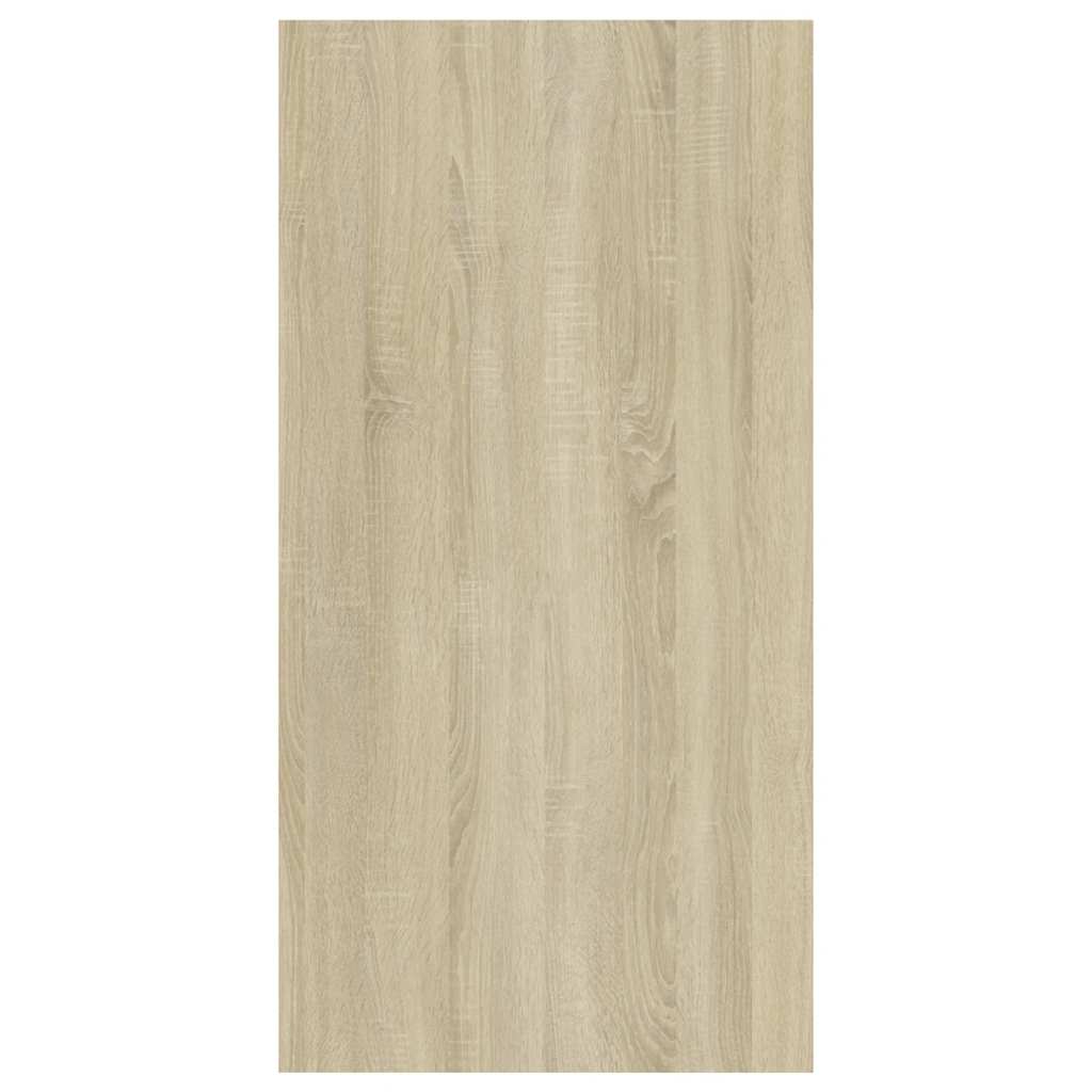 tv-borde 2 stk. 30,5x30x60 cm konstrueret træ sonoma-eg