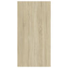 tv-borde 2 stk. 30,5x30x60 cm konstrueret træ sonoma-eg