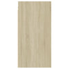 tv-borde 2 stk. 30,5x30x60 cm konstrueret træ sonoma-eg