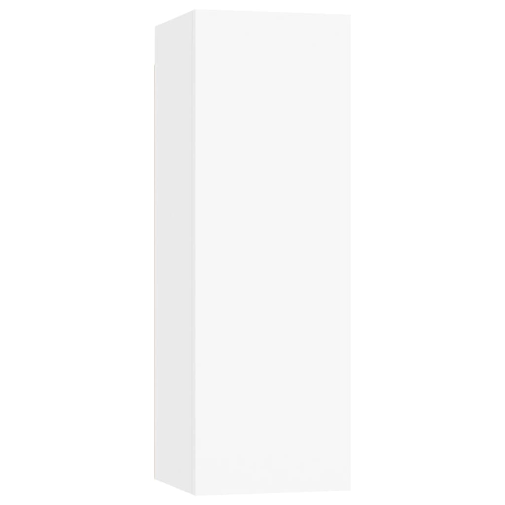tv-skab 30,5x30x90 cm konstrueret træ hvid