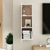 tv-skab 30,5x30x90 cm konstrueret træ hvid