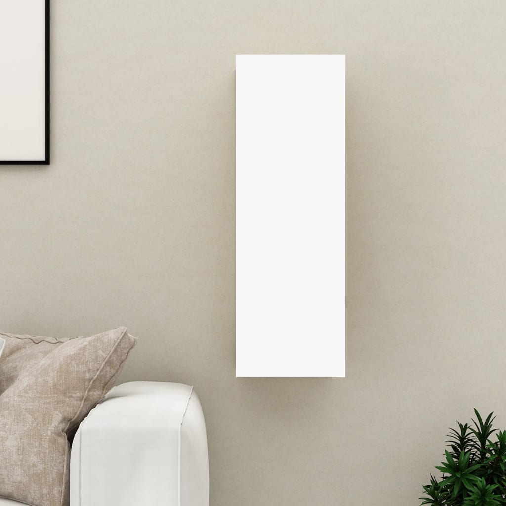 tv-skab 30,5x30x90 cm konstrueret træ hvid