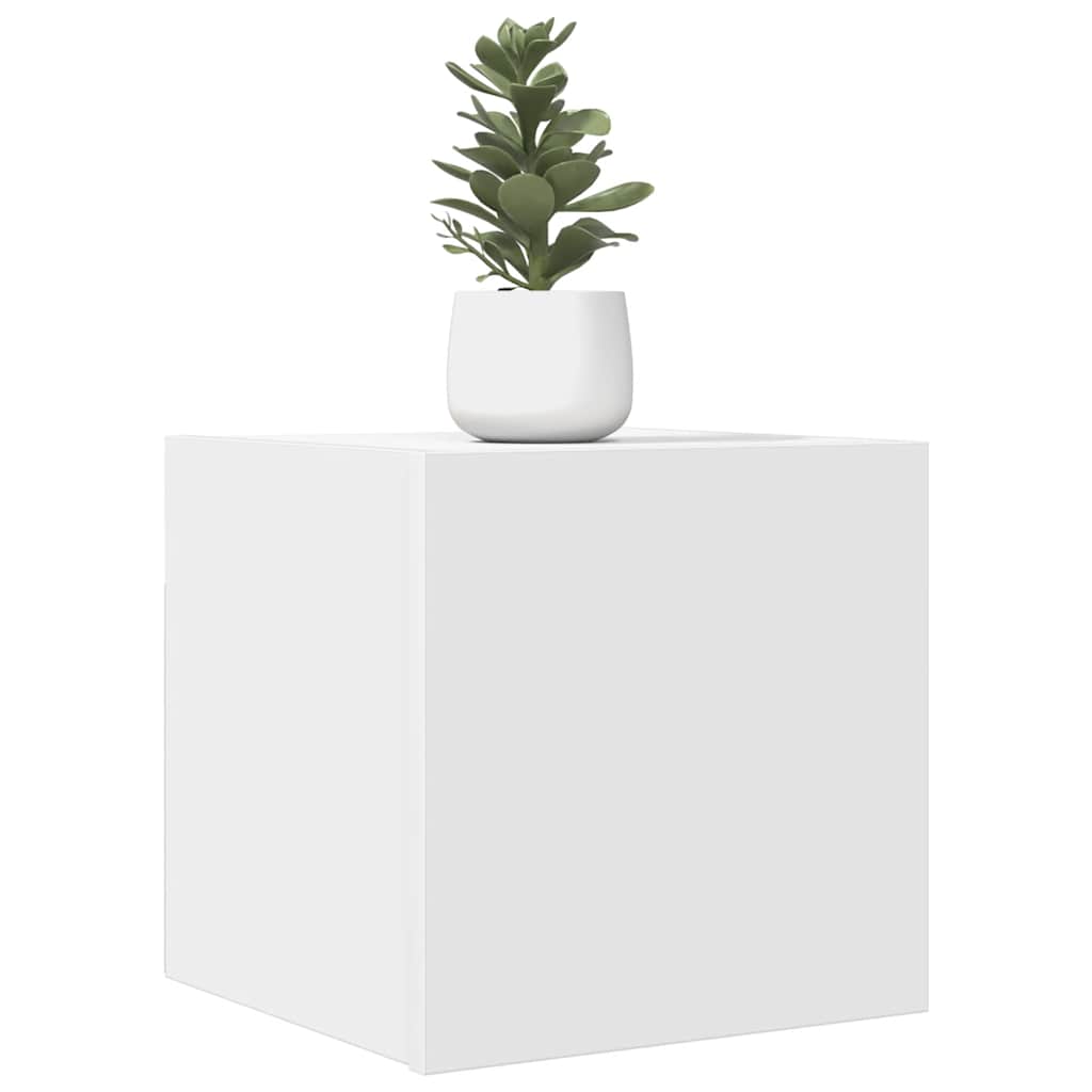 væghængte tv-skabe 2 stk. 30,5x30x30 cm hvid
