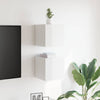 væghængte tv-skabe 2 stk. 30,5x30x30 cm hvid højglans
