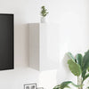 væghængte tv-skabe 2 stk. 30,5x30x30 cm hvid højglans
