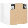 væghængte tv-skabe 2 stk. 30,5x30x30 cm hvid højglans