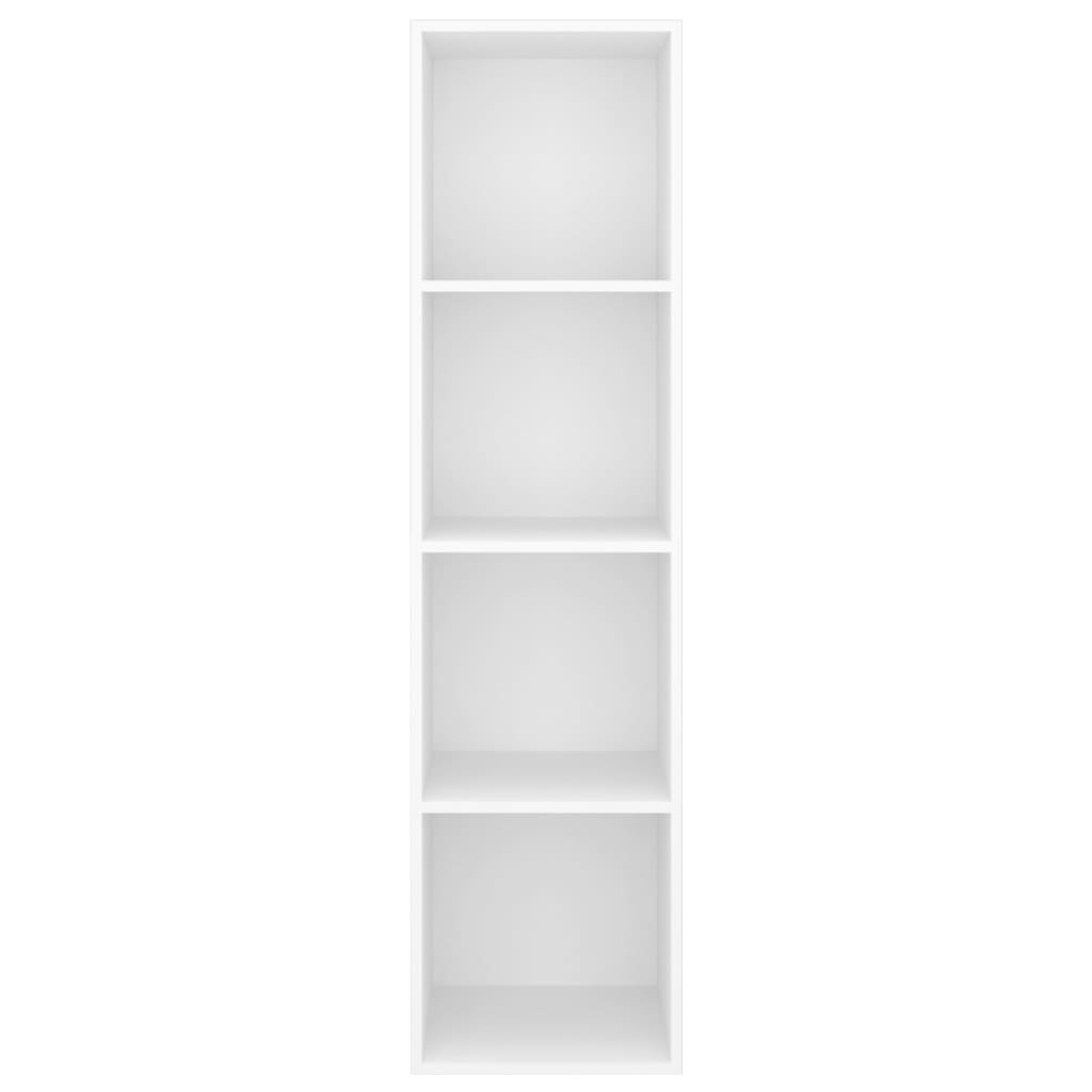 væghængt tv-skab 37x37x142,5 cm konstrueret træ hvid
