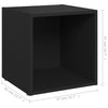 tv-borde 4 stk. 37x35x37 cm konstrueret træ sort