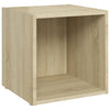 tv-borde 2 stk. 37x35x37 cm konstrueret træ sonoma-eg