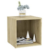 tv-borde 2 stk. 37x35x37 cm konstrueret træ sonoma-eg