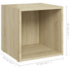tv-borde 2 stk. 37x35x37 cm konstrueret træ sonoma-eg