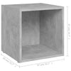 tv-borde 4 stk. 37x35x37 cm konstrueret træ betongrå