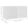 tv-bord 72x35x36,5 cm konstrueret træ hvid