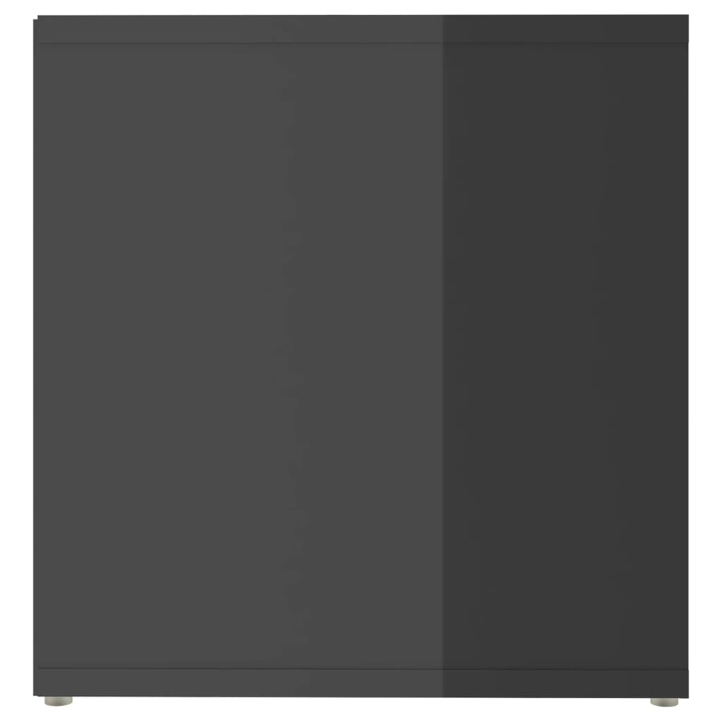 tv-skab 72x35x36,5 cm konstrueret træ grå højglans