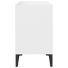 tv-skab med metalben 69,5x30x50 cm hvid