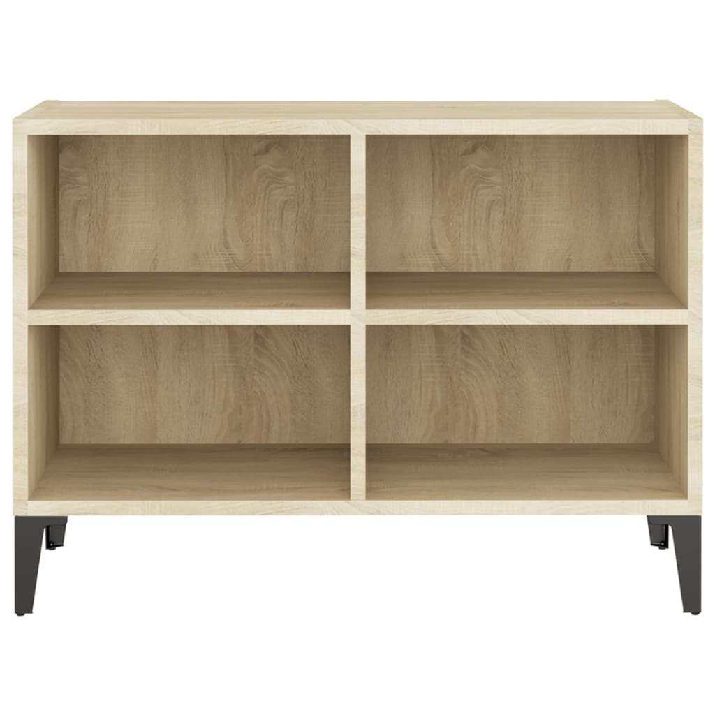 tv-skab m. metalben 69,5x30x50 cm sonoma-eg