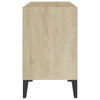tv-skab m. metalben 69,5x30x50 cm sonoma-eg