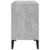 tv-skab med metalben 69,5x30x50 cm betongrå