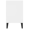 tv-skab med metalben 103,5x30x50 cm hvid