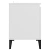 tv-skab med metalben 103,5x35x50 cm hvid
