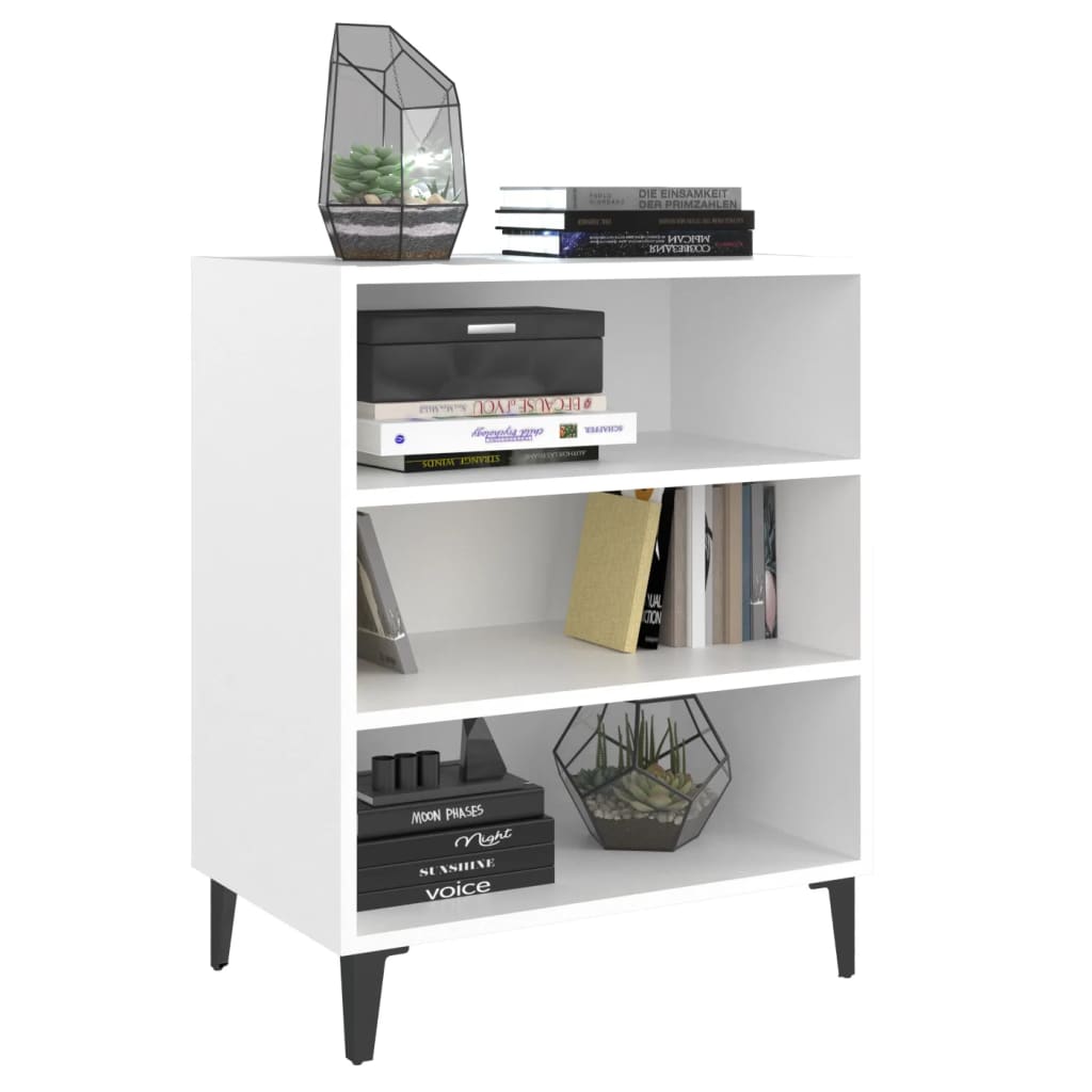 skænk 57x35x70 cm konstrueret træ hvid