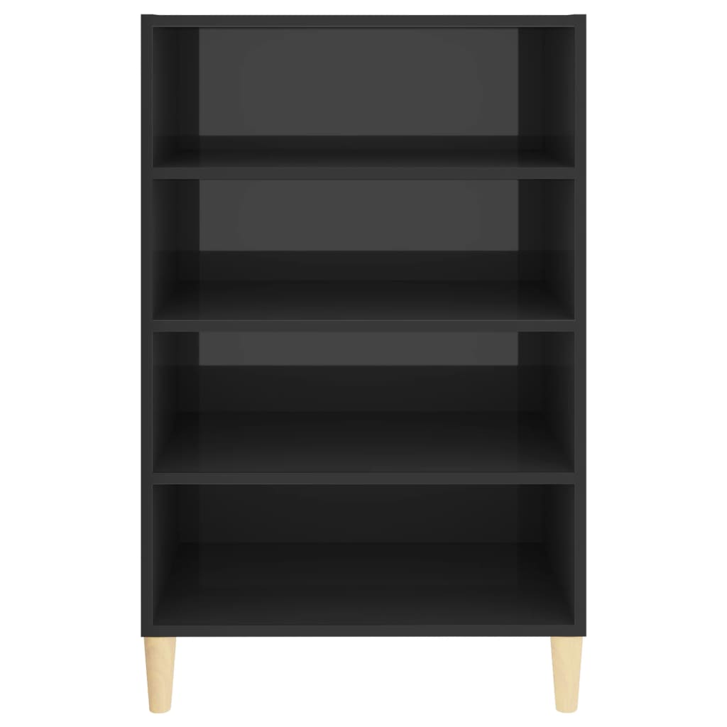 skænk 57x35x90 cm konstrueret træ grå højglans