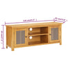tv-skab 110x35x44 cm massivt egetræ