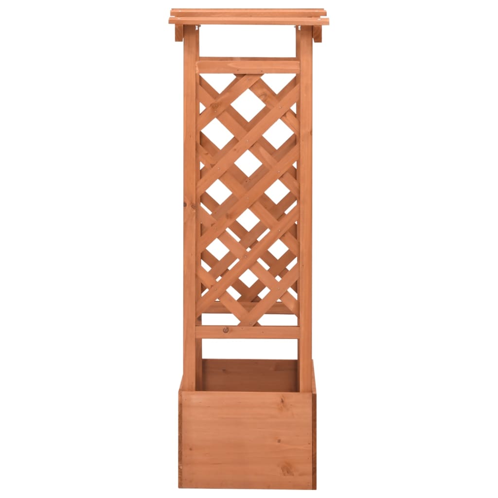 plantekasse med espalier 49x39x117 cm fyrretræ