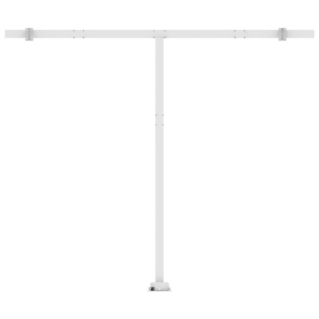 fritstående markise 300x250 cm automatisk betjening blå og hvid
