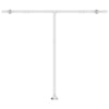 fritstående markise 300x250 cm automatisk betjening blå og hvid
