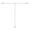 fritstående markise 300x250 cm automatisk betjening gul og hvid