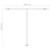 fritstående markise 300x250 cm automatisk betjening gul og hvid