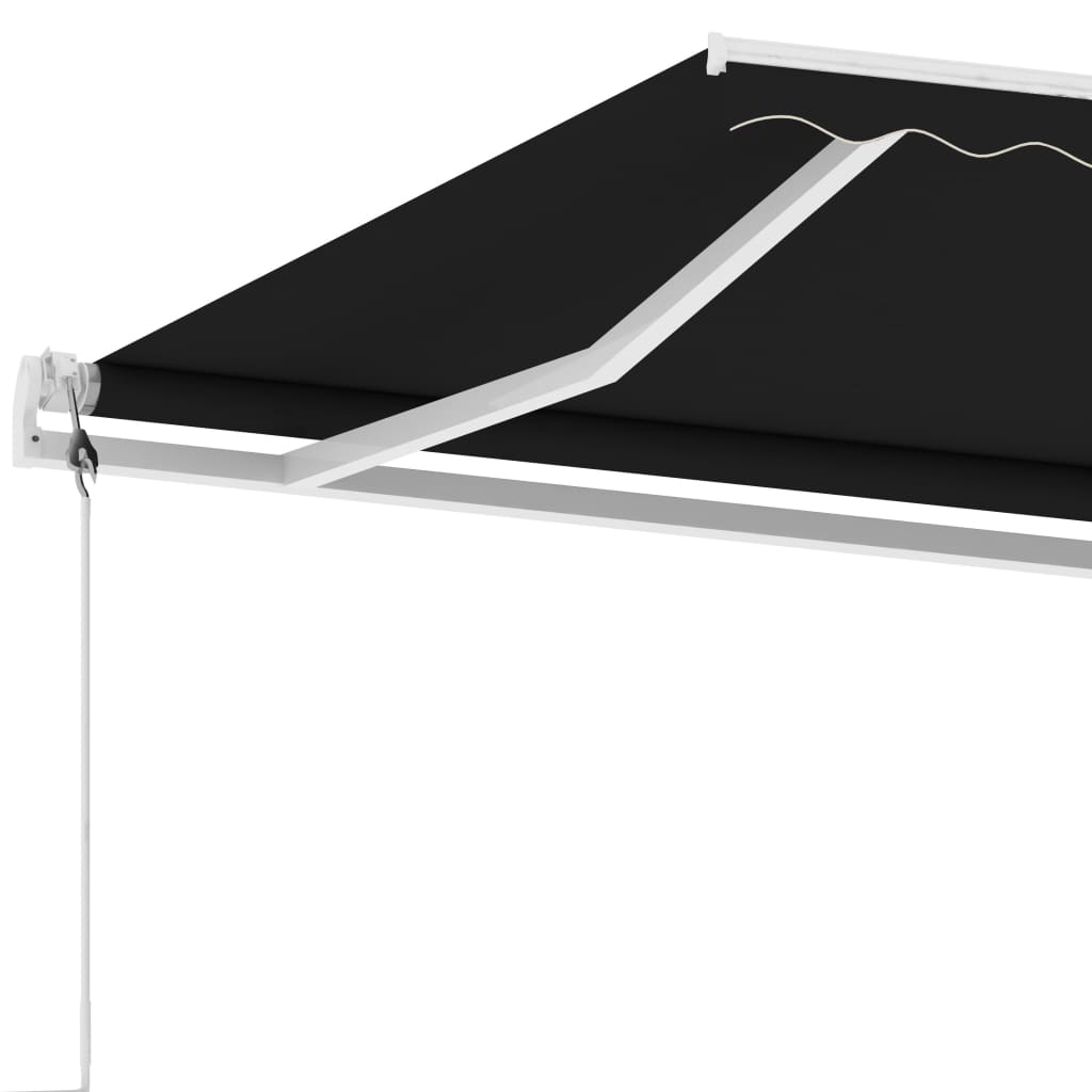 fritstående markise 300x250 cm manuel betjening antracitgrå