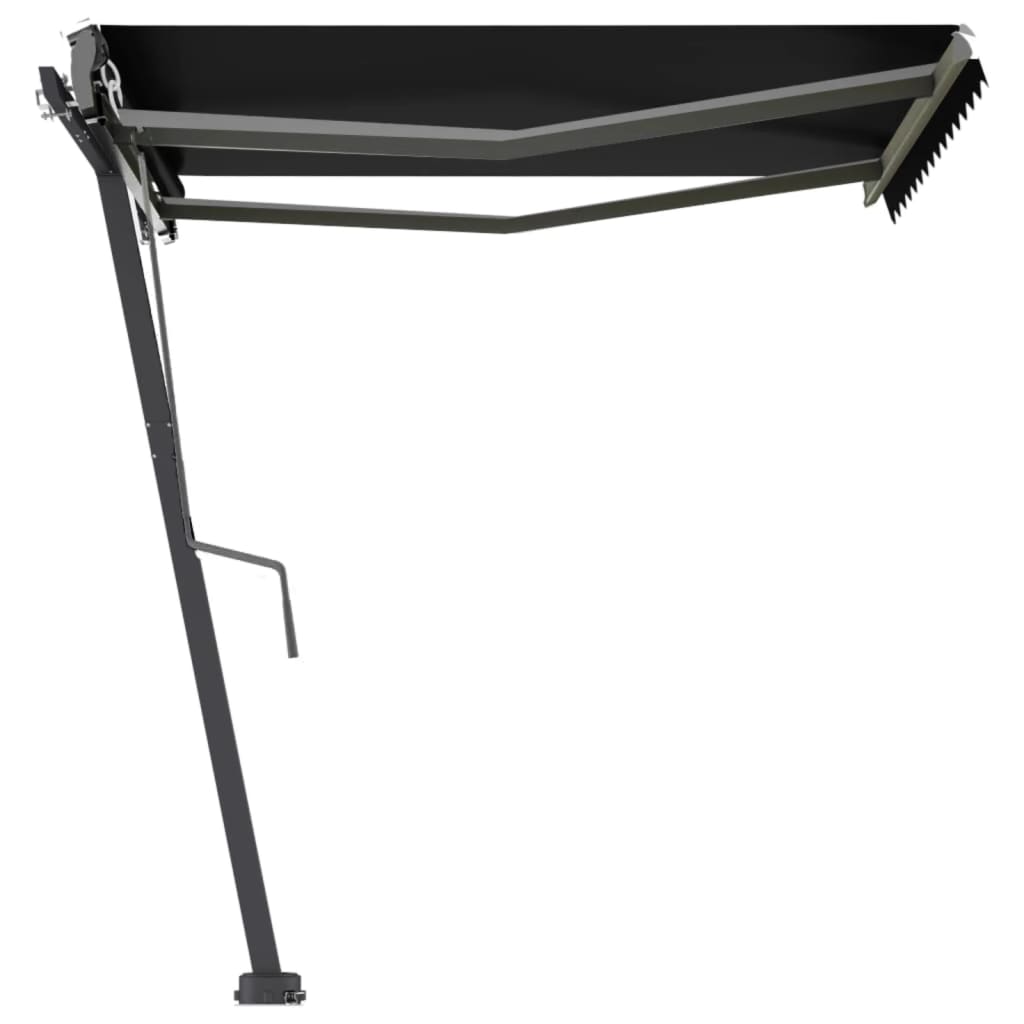fritstående markise 300x250 cm automatisk betjening antracitgrå